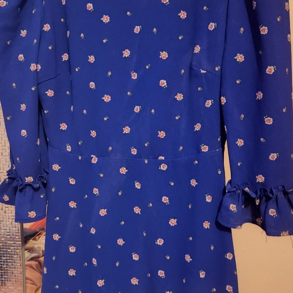 Blue Floral Summer Dress - Picture 4 of 4